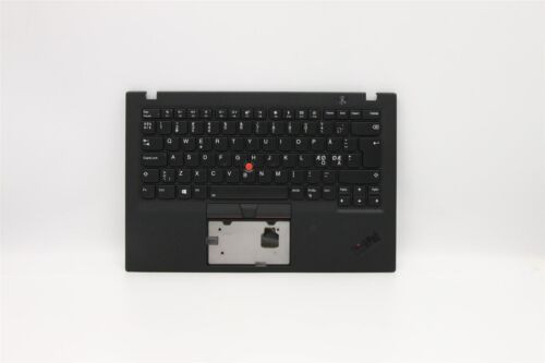 Lenovo Carbon X1 6Th Keyboard Palmrest Top Cover Nordic Black Backlit 01Yr625