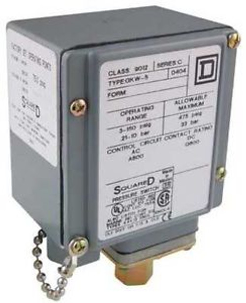 Square D 9012Gkw6 Pressure Switch, 5-360Psi, 2 Stage, 4/4X/13