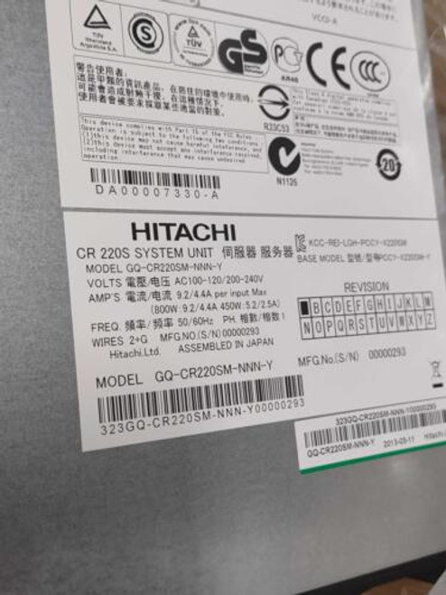 New-Open-Box Hitachi Gq-Cr220Sm-Nnn-Y 12-Bay Hard Disk Array Stock# 216063