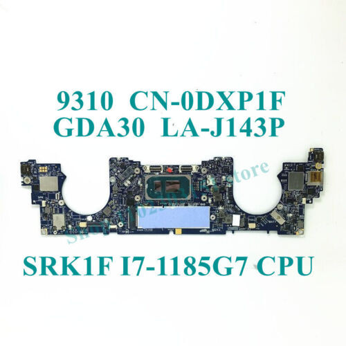 Cn-0Dxp1F 0Dxp1F La-J143P For Dell 9310 I7-1185G7 Laptop Motherboard Tested Good