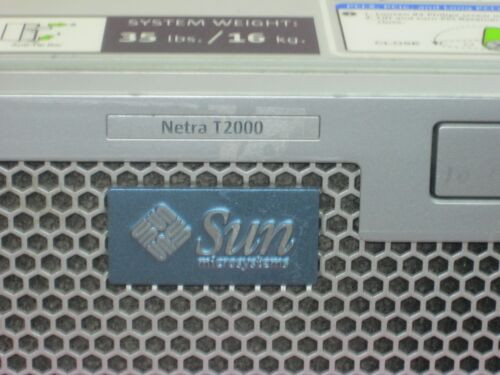 Sun Netra T2000 1.0Ghz  4 Core Cpu 8Gb Mem, 2  73Gb Sas,  Dvd, 2  Ac P.S