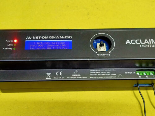 Acclaim Lighting Al-Net-Dmx8-Wm-Iso Drive Power Supply Alnetdmx8Wmiso