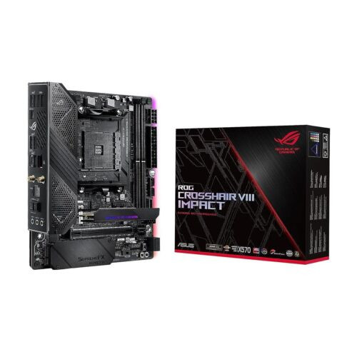 Asus Rog (X570) Crosshair Viii Impact, Amd, Am4, Ryzen 3000, (Mini-Dtx) Sff Ga