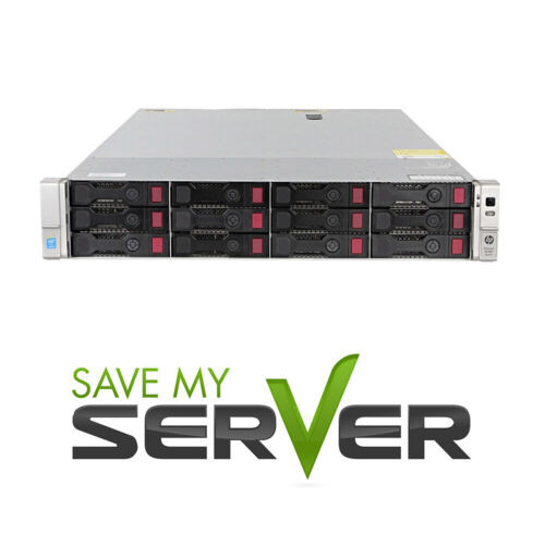 Hp Proliant Dl380 G9 Server  2X E5-2640 V4 = 20 Cores  128Gb Ram  12X 3Tb Sas