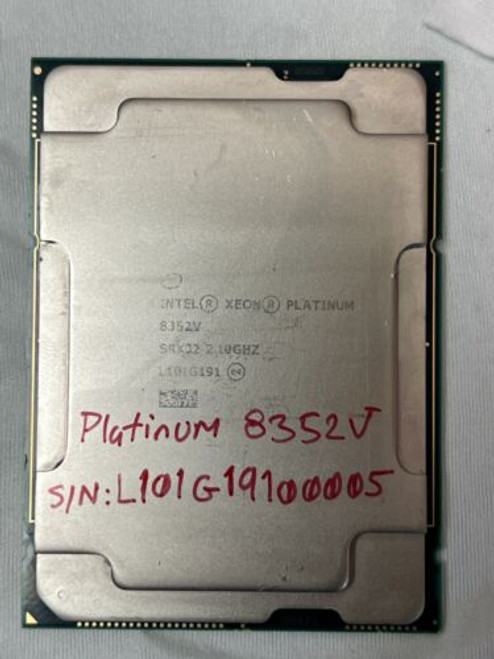 Intel Xeon Processor Platinum 8352V , 2.1Ghz , 36 Core/72 Threads 54Mb Lga4189
