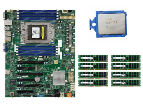 Amd Epyc 7502P Cpu + Supermicro H11Ssl-Nc + 2666Mhz Ram Multiple Options