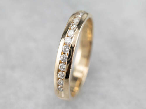 Channel Set Diamond Wedding Band