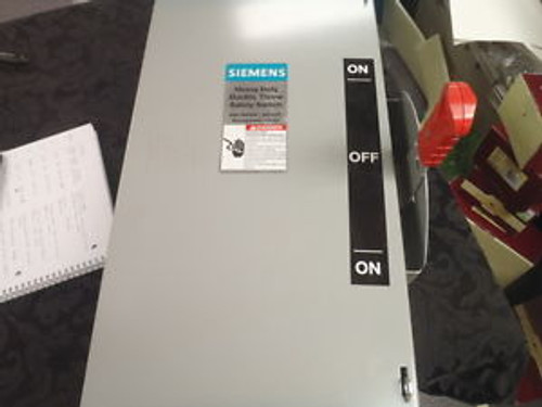 Siemens ..DTNF362.. 60A 600V Double Throw Heavy Duty(ON-OFF-ON)Disconnect (NEW)