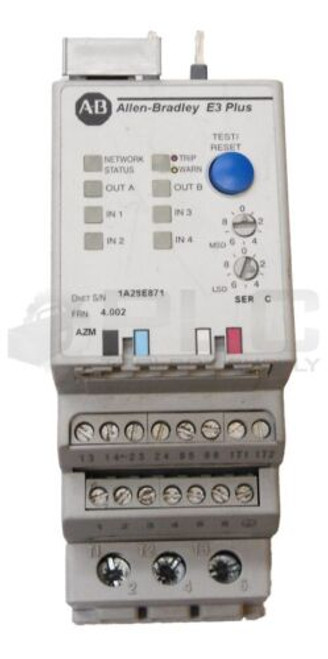 Allen Bradley 193-Ec3Bb /C E3 Plus Solid State Overload Relay 3-15A 600Vac