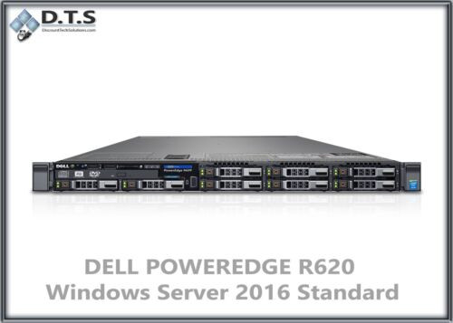 Dell Poweredge R620 Server 2X E5-2620 2.0Ghz 48Gb H310 Windows Server 2016 Std