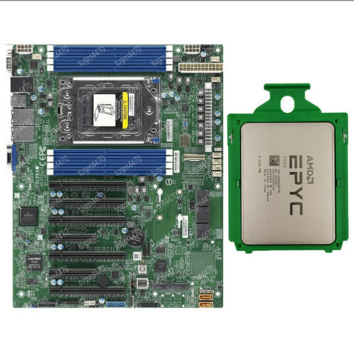 Amd Epyc 7402P+Supermicro H12Ssl-I 24Cores 2.8 Ghz Motherboard+ Cpu+4U Cooler