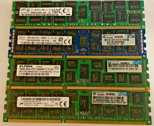 Bulk Of Pc3 And Pc3L Server Rams 16Gb Each