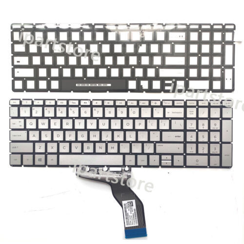 New Backlit Keyboard Silver For Hp Envy 17-Bw 17T-Bw Tpn-W137 17.3''