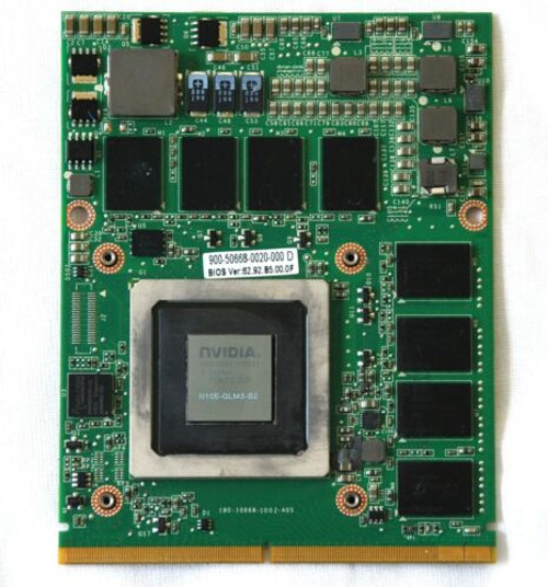 Clevo D900F New Nvidia Quadro Fx 3800M; 1Gb Gddr5; Mxm 3.0B; N10E-Glm3