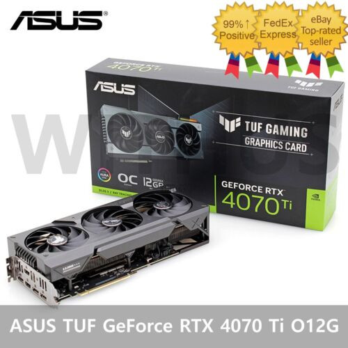 Asus Nvidia Geforce Tuf Gaming Rtx 4070 Ti 012G Oc D6X 12Gb Gaming Graphics Card