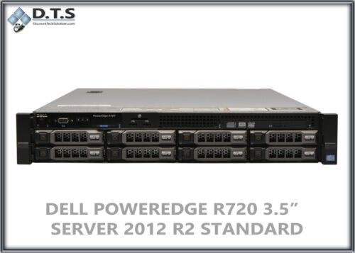 Dell Poweredge R720 H710 E5-2680 2.7Ghz 24Gb 6X 300Gb 15K Windows Server 2012 R2