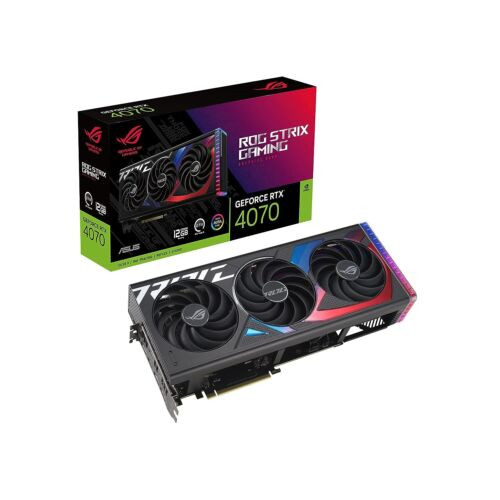 Asus Rog Strix Geforce Rtx 4070 Gaming Graphics Card (Pcie 4.0, 12Gb Gddr6X