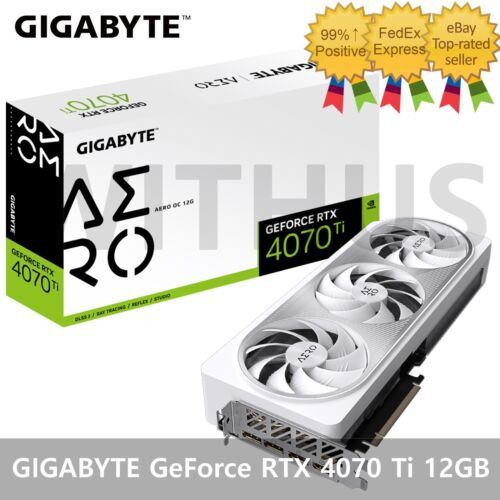 Gigabyte Nvidia Geforce Rtx 4070 Ti Aero Oc D6X 12Gb Gaming Graphics Card