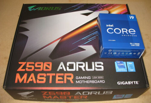 Gigabyte Z590 Aorus, Intel I9 11900K, G.Skill Ram, Samsung Ssd, Win 11 License