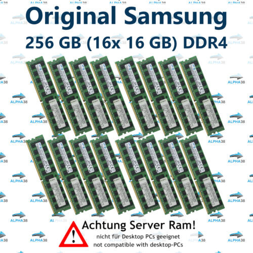 256 Gb (16X 16 Gb) Rdimm Ddr4-2133 Supermicro F628R3-R72Bpt + Server Ram