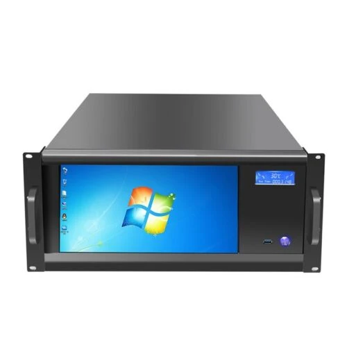 [Eb35] Oem 5U 19 Inch Industrial Server Case With 13.3 Lcd Touch Hd Screen Atx