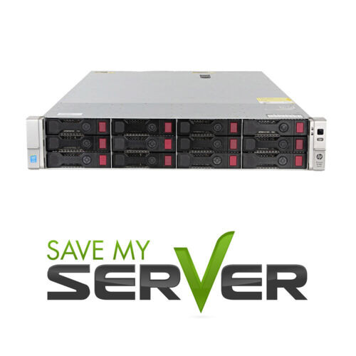 Hp Proliant Dl380 G9 Server  2X 2650 V3 2.3Ghz = 20 Cores  64Gb  4X 3Tb Sata