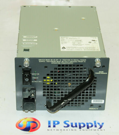 Cisco Pwr-C45-2800Acv Catalyst 4500 Series 2800W Ac Power Supply 6Mthwtytaxinv