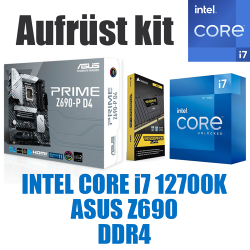 Intel I7 12700K ? Asus Desktop Board ? Ddr4 ? Pc Bundle Kit Cooler Windows 11 Ready-