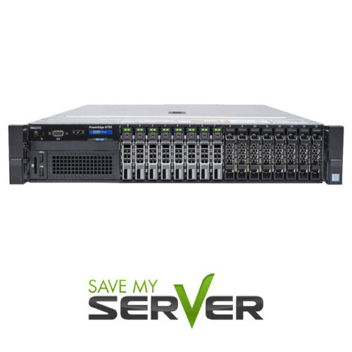 Dell Poweredge R730 Server  2X E5-2650 V3 = 20 Cores  64Gb  H730  8X Trays