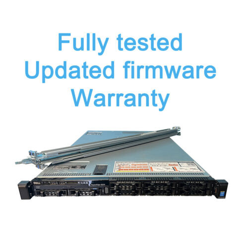 8Hdd Poweredge R630 Server, 16 Cores, 128Gb, H730, 8 X 1Tb, Rails