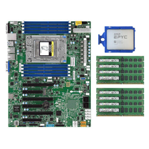 1X Amd Epyc 7551P Cpu +1X Supermicro H11Ssl-I Motherboard +8X 8Gb 2133P Memory New-