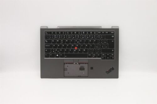 Lenovo Yoga X1 4Th Keyboard Palmrest Top Cover Czech Grey Backlit 5M10V24915