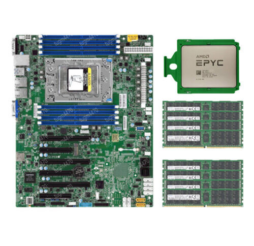 Amd Epyc 7402P Cpu+Supermicro H11Ssl-I+2666V Ram With Multiple Options