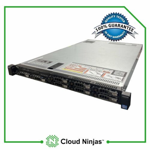 Dell Poweredge R620 Sff 8 Bay Server 128Gb 2Xe5-2680V2 10Gbe Nic 8Xtrays