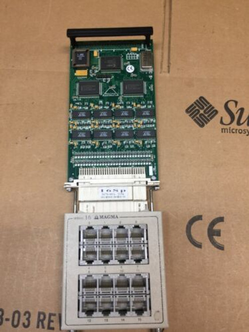 Magma 16Sp  16X-Serial Port  Sbus , 5670-00A. With , 16Sp Breakout Adapter