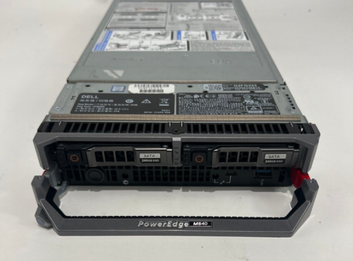 Dell Poweredge M640 Blade Server 2 X Xeon Gold 6134 3.2Ghz 96Gb 2 X 240Gb Ssd