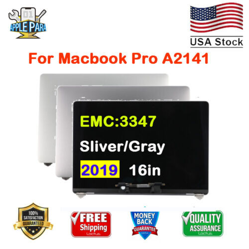 Oem For Apple Macbook Pro 16" A2141 Lcd Screen Assembly Emc:3347 Sliver Gray Usa