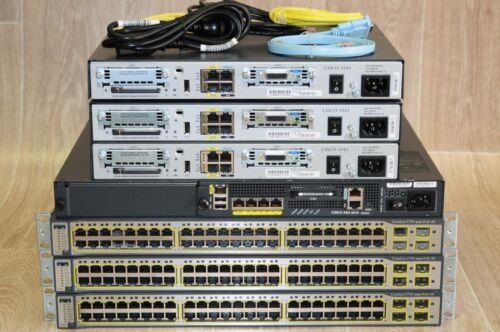Cisco Ccna Ccnp Recommended Lab Cisco1841 Ws-C3750-48Ps-S L3 Asa5510 Guiding Dvd