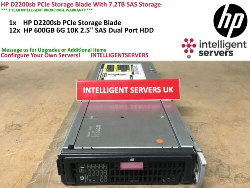 Hp D2200Sb Pcie Storage Blade With 7.2Tb 10K 6G Sas Storage - Ap880A