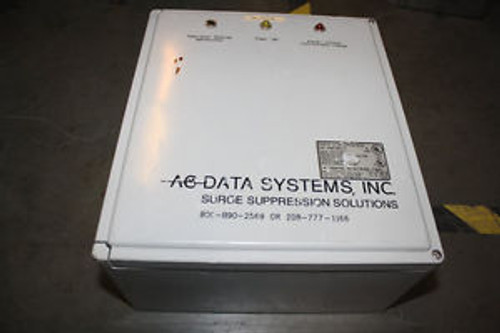 AC DATA SYSTEMS B82XCC-G TRANSIENT VOLTAGE SURGE SUPPRESSOR PANEL