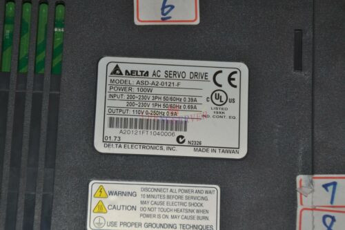 One Delta Used Tested Asd-A2-0121-F Servo Drivers