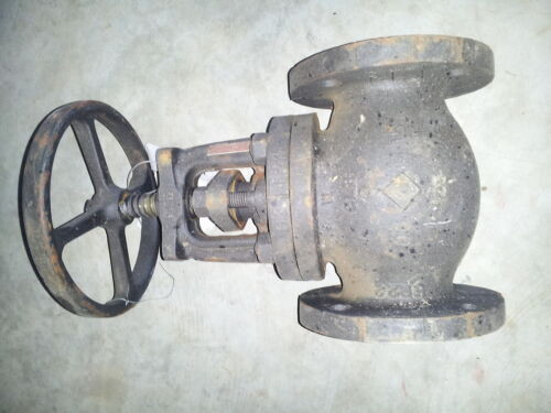 Nos Stockham 3" Cast Iron Globe Valve G-512 Class 125 Bolted Bonnet Ibbm Flange