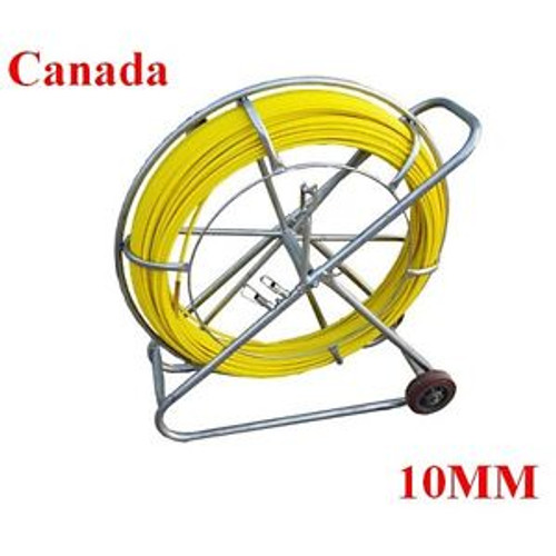 Fish Tape Electric Reel Wire Cable Running Rod Duct Rodder Fishtape Puller 10mm