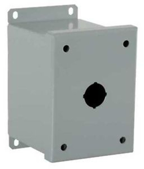 GENERAL ELECTRIC 080HEG11 Enclosure,Pushbutton,1Hole,Sheet Steel