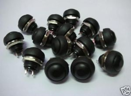 100,Black MOMENTARY OFF(ON) Push Button Car Switch,33BK
