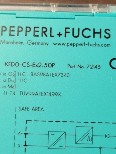 Pepperl & Fuchs 72145 Kfd0-Cs-Ex2.50P Isolated Barrier Repeater New  Ship