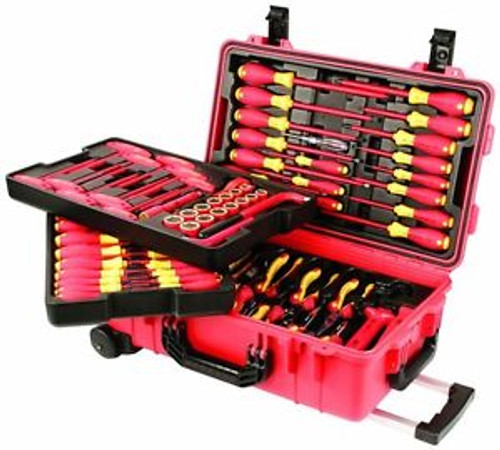 Wiha (80-PC SET) Insulated Tool Set with Screwdrivers, Nut Drivers, Pliers, Cutt