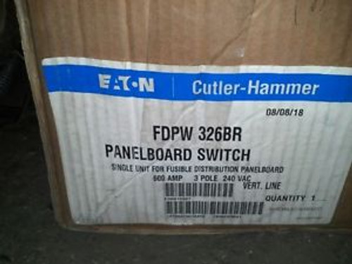 CUTLER HAMMER  FDPW326BR FUSIBLE DISTRIBUTION PANEL BOARD SWITCH 600A 3POLE