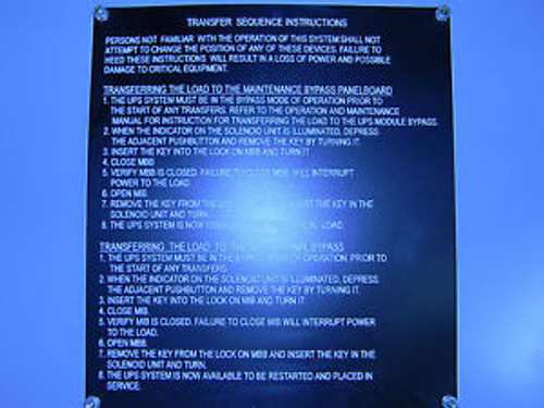 GE 400 Amp UPS Bypass Panel