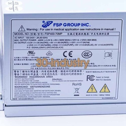 1Pcs New For Fsp400-70Mp 400W 100-240V Device Power Supply Accessories